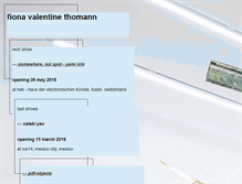 Tablet Screenshot of fionavalentinethomann.com